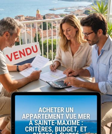 Acheter un appartement avec vue mer à Sainte Maxime : critères, budget et pièges à éviter