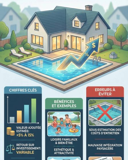 Quelle plus value apporte la piscine à une maison ? chiffres, exemples et erreurs à éviter